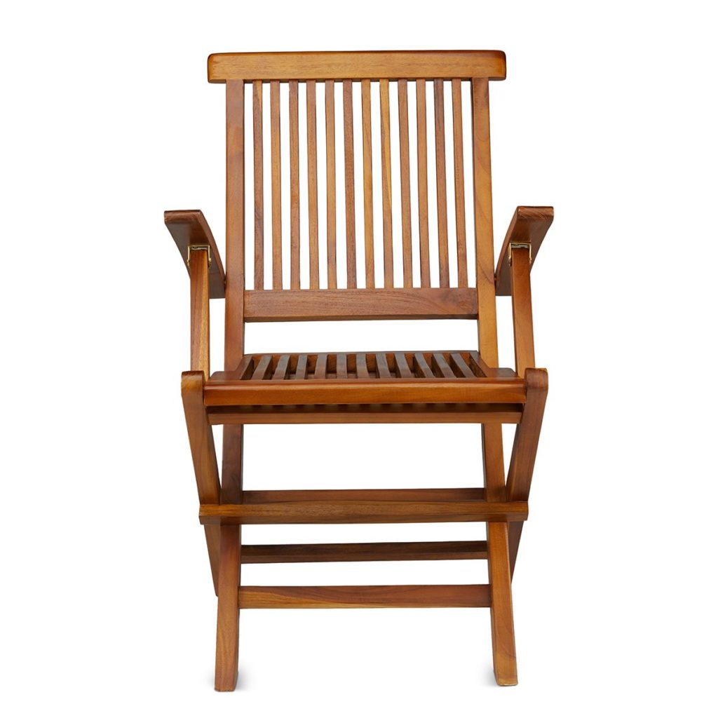 teak folding arm chair        
        <figure class=