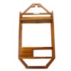 BSL Teak Shower Caddy, Shower Organizer For Bathroom, Non Slip, Indoor and  Outdoor, Hanging Shower Organizer, Showerhead, 3 Shelf, The Thoren 