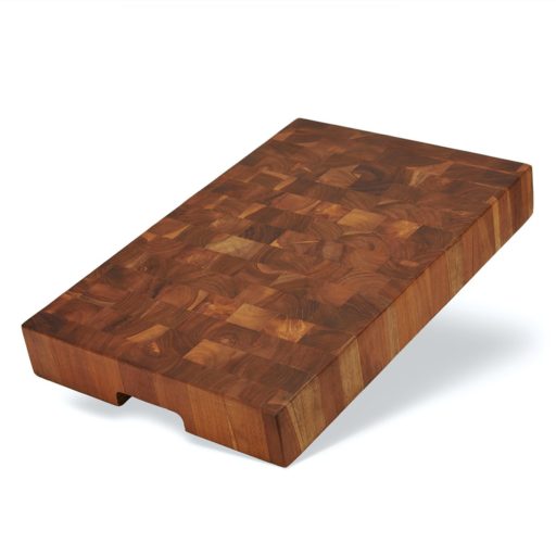 End Grain Teak Butcher Block | Extra Thick Teak Wood Cutting Board