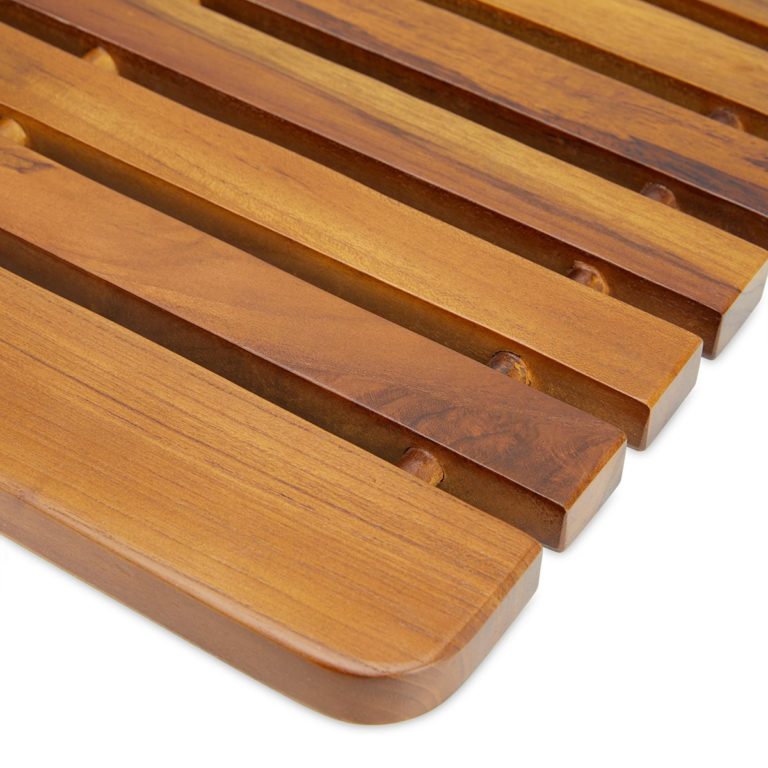 Teak Shower Mat 24″ Indonesian Teak Wood Bath Mat